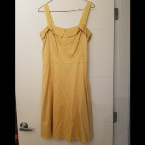 Vintage/Pin Up Style Yellow Sun Dress
